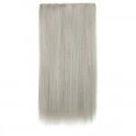 Extensie de par cu 5 Clips On delux dubla dreapta de 74 cm, Silver 8955101